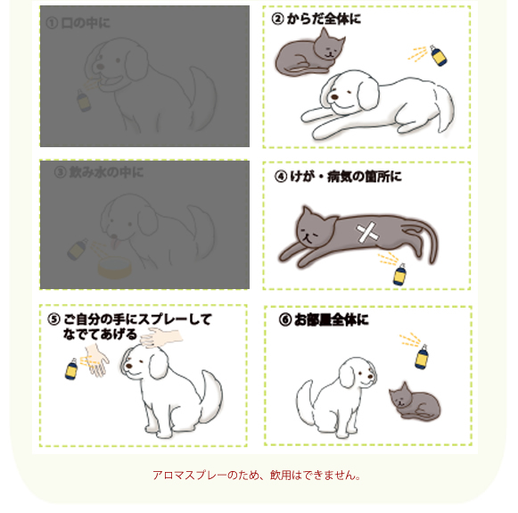 アニマルビーエッセンスforDOGSご使用方法